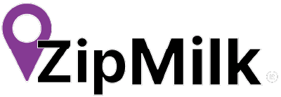 ZipMilk logo.